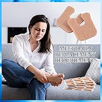 Vista 5 de Boao Almohadillas de callos de 1/4 pulgadas de grosor en forma de U, almohadillas de maíz metatarsianas, cojines de fieltro para callos adhesivos