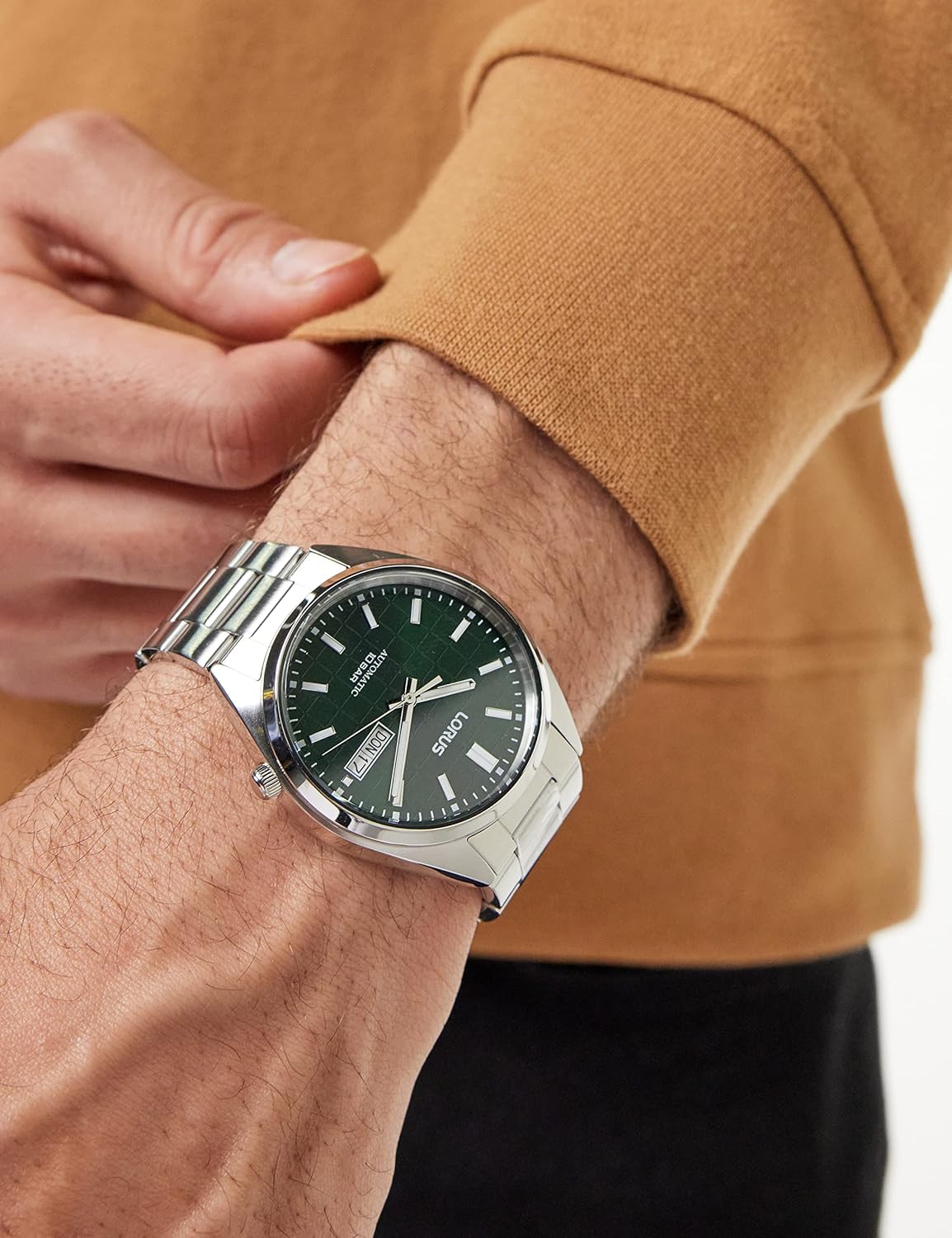 Seiko Orologio Analogico Automatico Uomo con Cinturino in Metallo RL495AX9 Seiko Orologio Analogico Automatico Uomo con Cinturino in Metallo RL495AX9