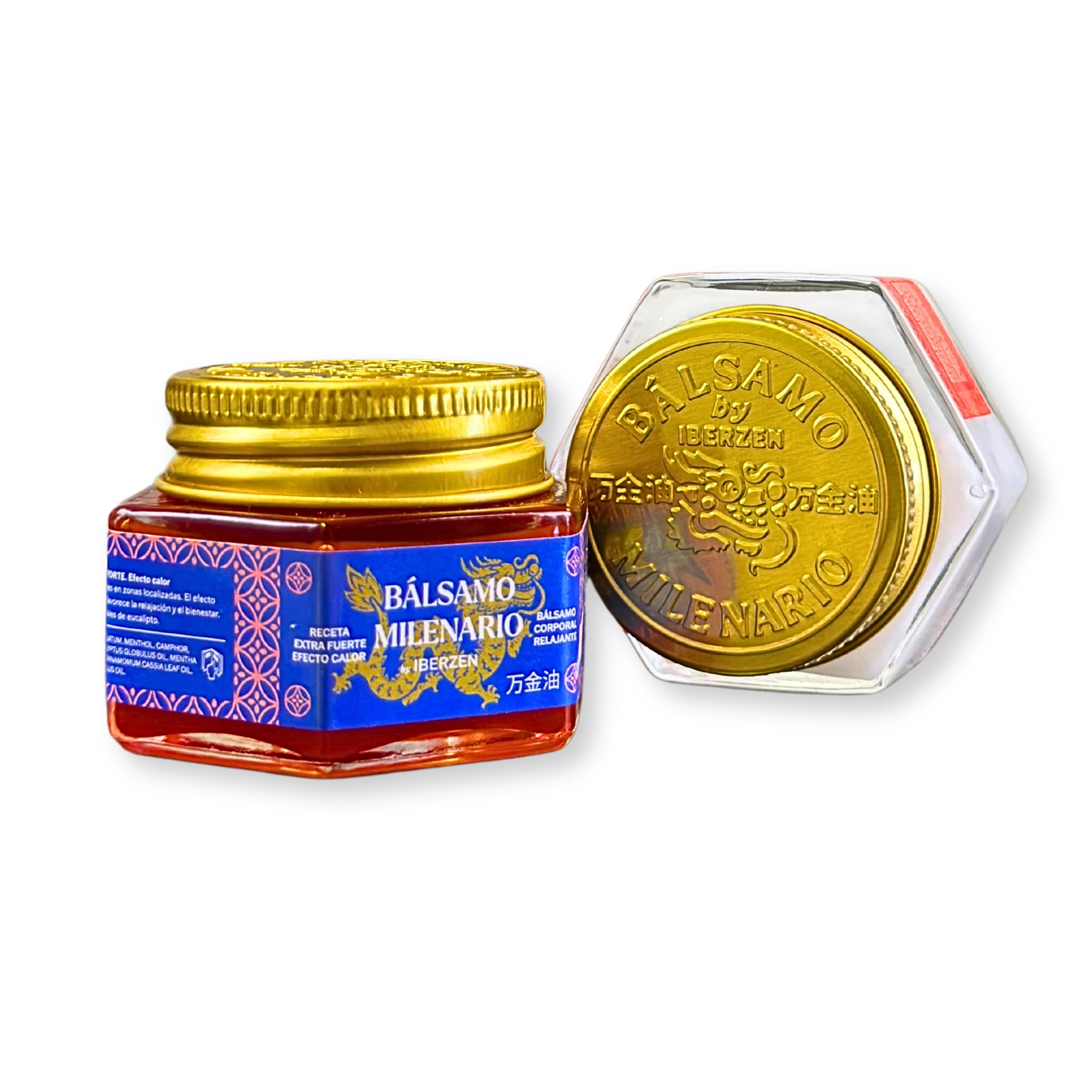 Pack Ahorro 2 Unidades Bálsamo Milenario 60 gr Extra Fuerte .| Efecto Calor para Masajes | Efecto Antiinflamatorio Natural | Alivio Piernas Cansada Contracturas, Muscular | Crema del Tigre Roja |