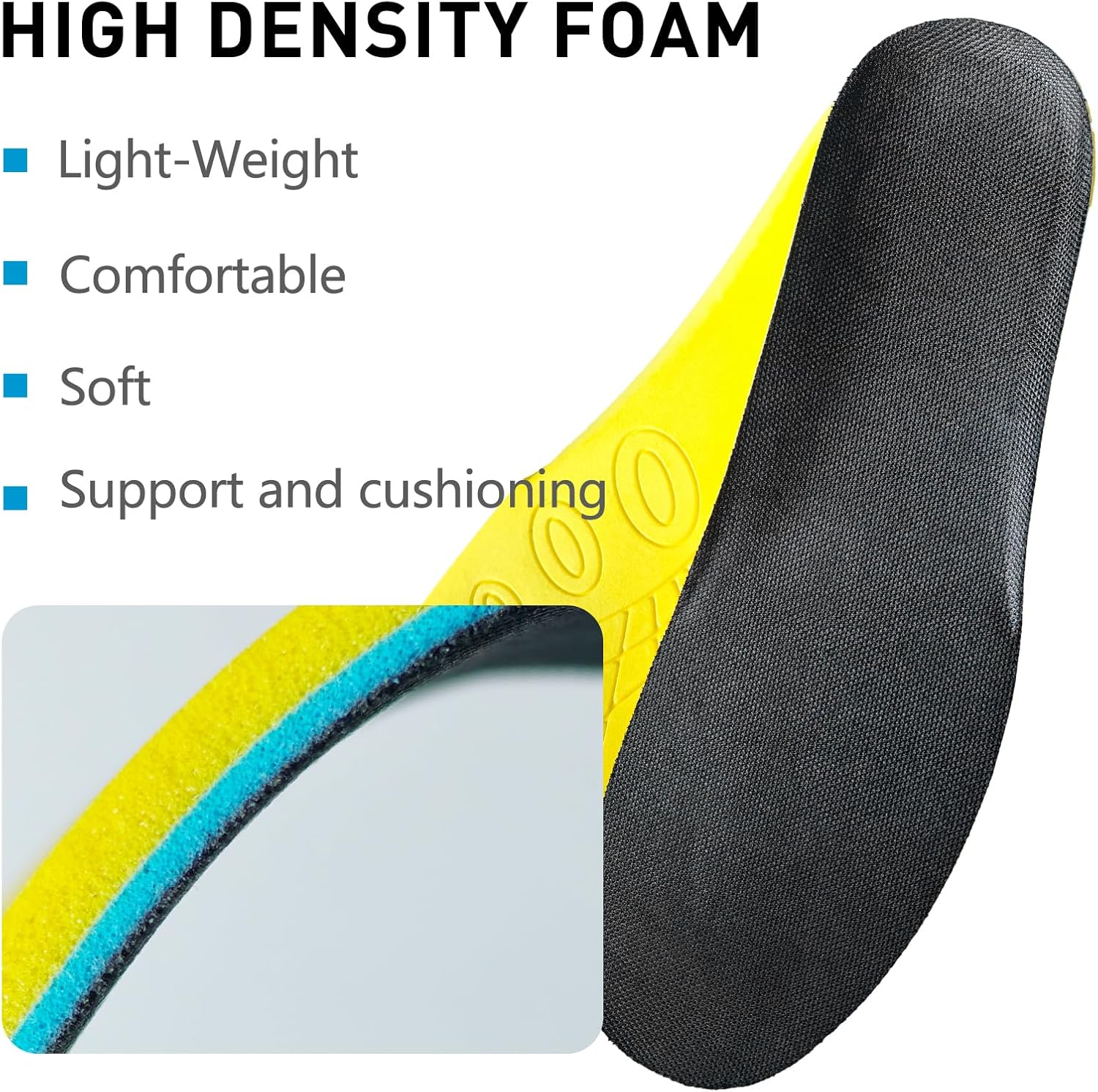 Insoles for Keen Boot Shoes, Replacement Footwear Inserts for Men's Work Comfortable Light-Weight and Cushion Shock Absorbing (Men 9.5-11) - Image 6