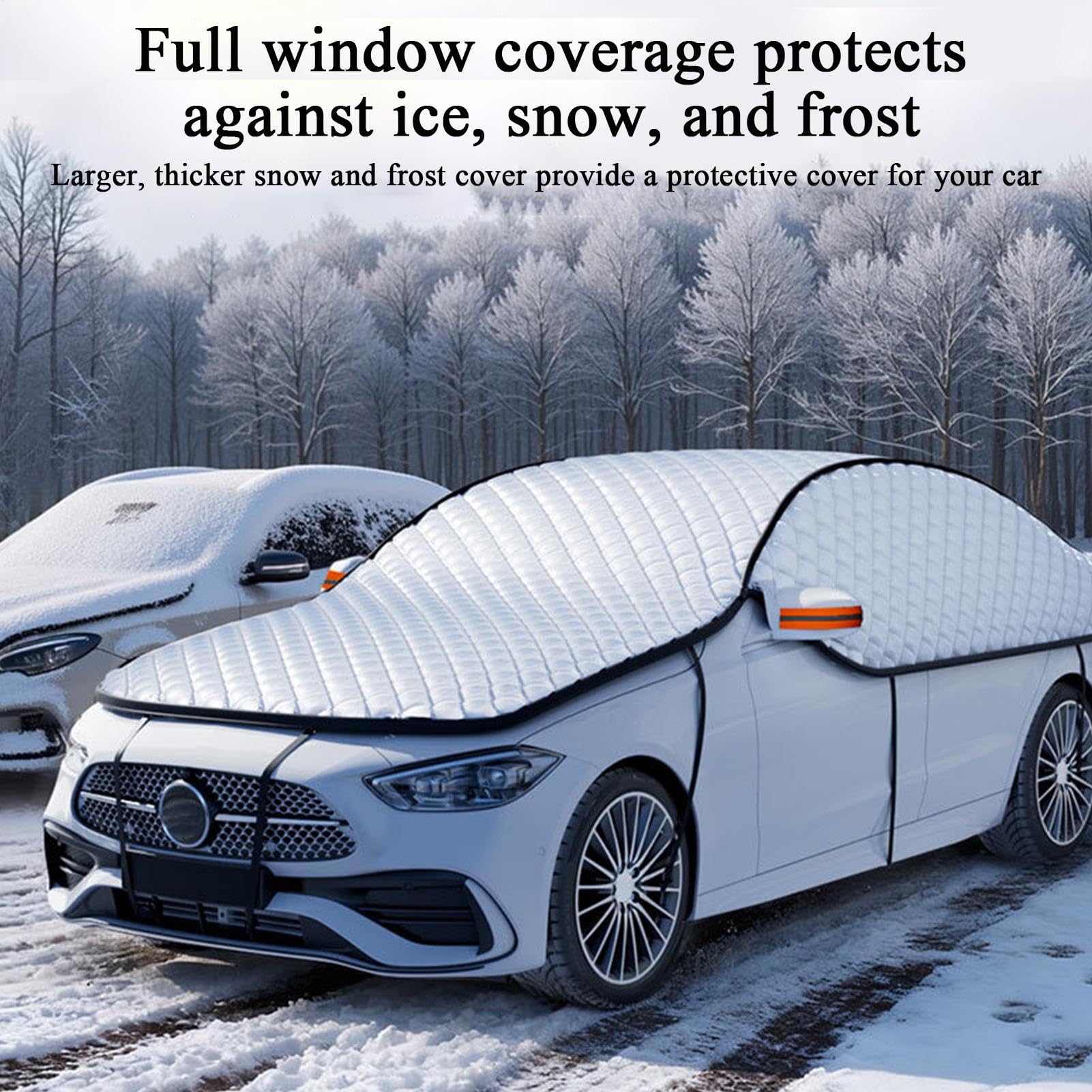 Copertura Per Parabrezza Contro La Neve Protezione Impermeabile | Copertura Parabrezza Antigelo Per La Neve Per Esterno Clima Freddo Camion Furgone Viaggio Privacy Parcheggio