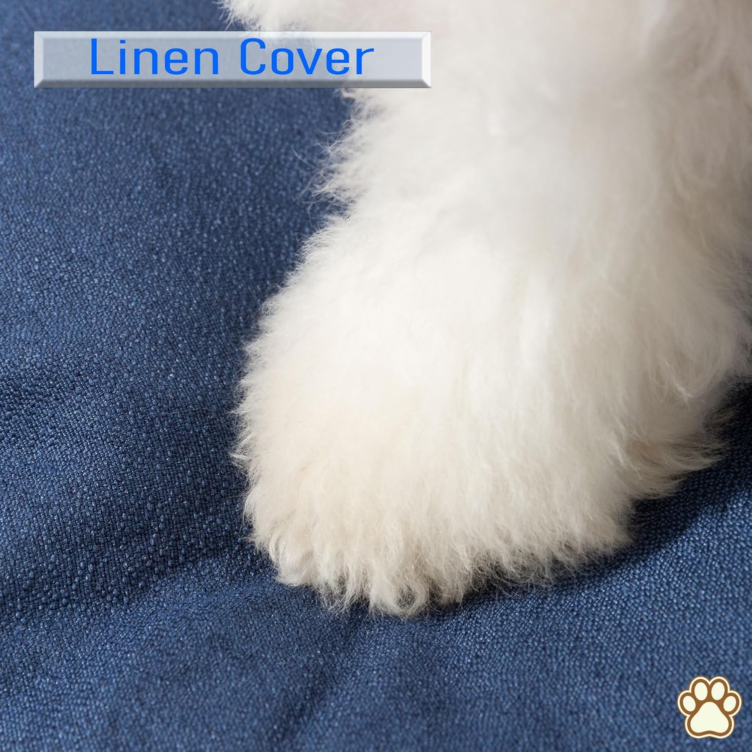 Dog Bed- Crate Bed Orthopedic for Medium and Large Dogs, Soft, Warm and Durable, Removable Washable Cover - Waterproof Inner Lining and Non-Slip Bottom.