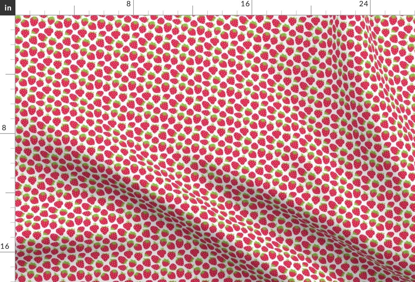 Spoonflower Fabric - Tiny Strawberries Strawberry Summer Fruit Red Printed on Minky Fabric by The Yard - Sewing Baby Blankets Quilt Backing Plush