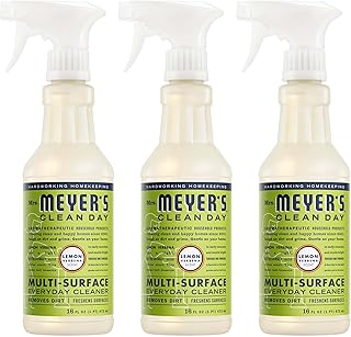 MRS. MEYER'S CLEAN DAY Multi-Surface Everyday Cleaner, Lemon Verbena Scent, 16 Fl Oz Bottle - 3 Pack