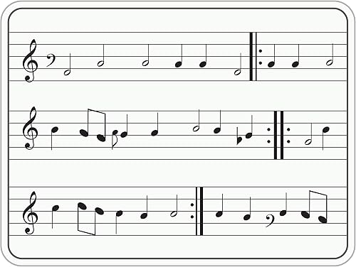 Miniatura 6 de Scribbledo 10 Pack Dry Erase Music Staff Lap White Boards 9"X12" l Write Musical Notes and More Whiteboard (Double Sided) Music Classroom Supplies