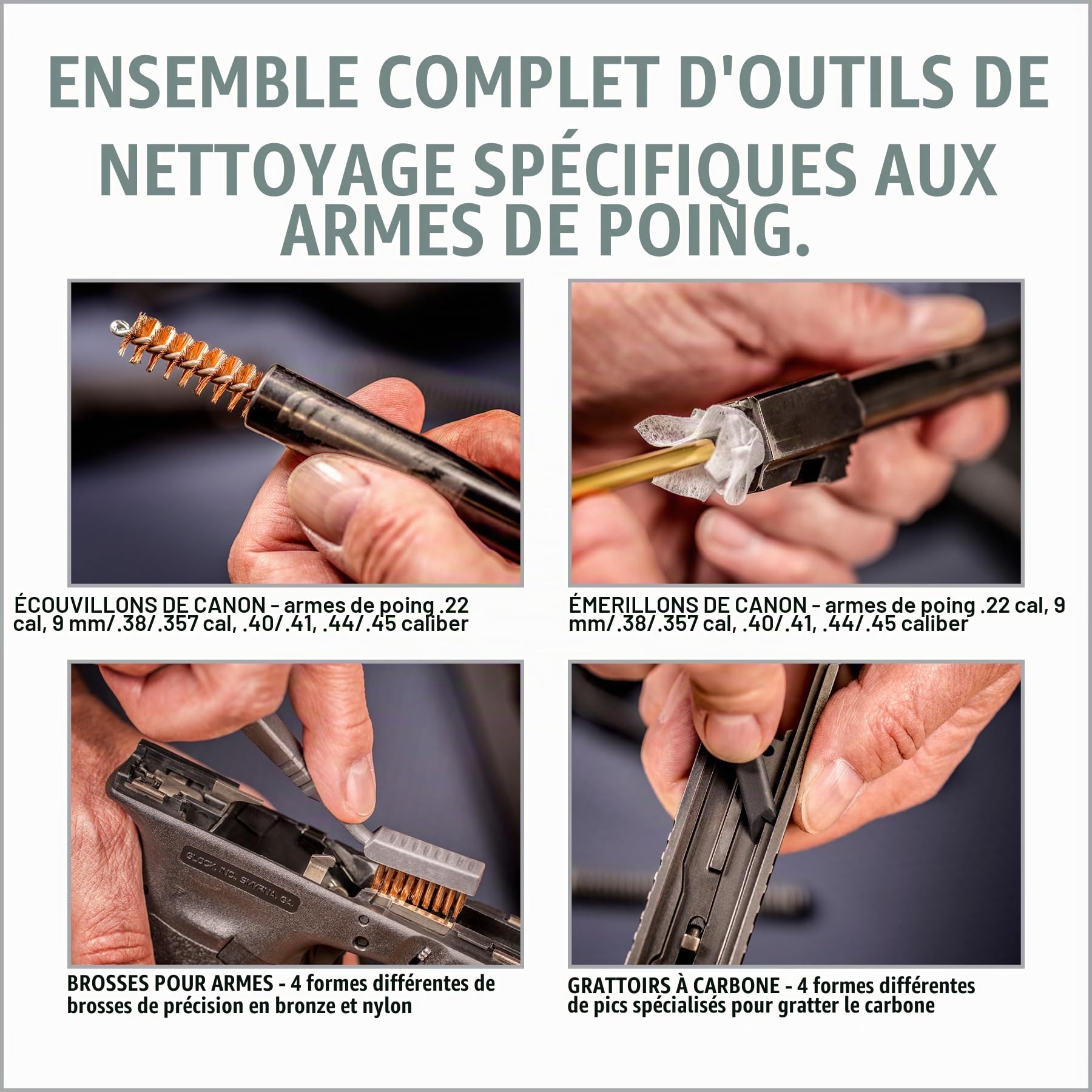Real AVID Master Cleaning Station Handgun - Post de Travail Universel pour Arme de Poing