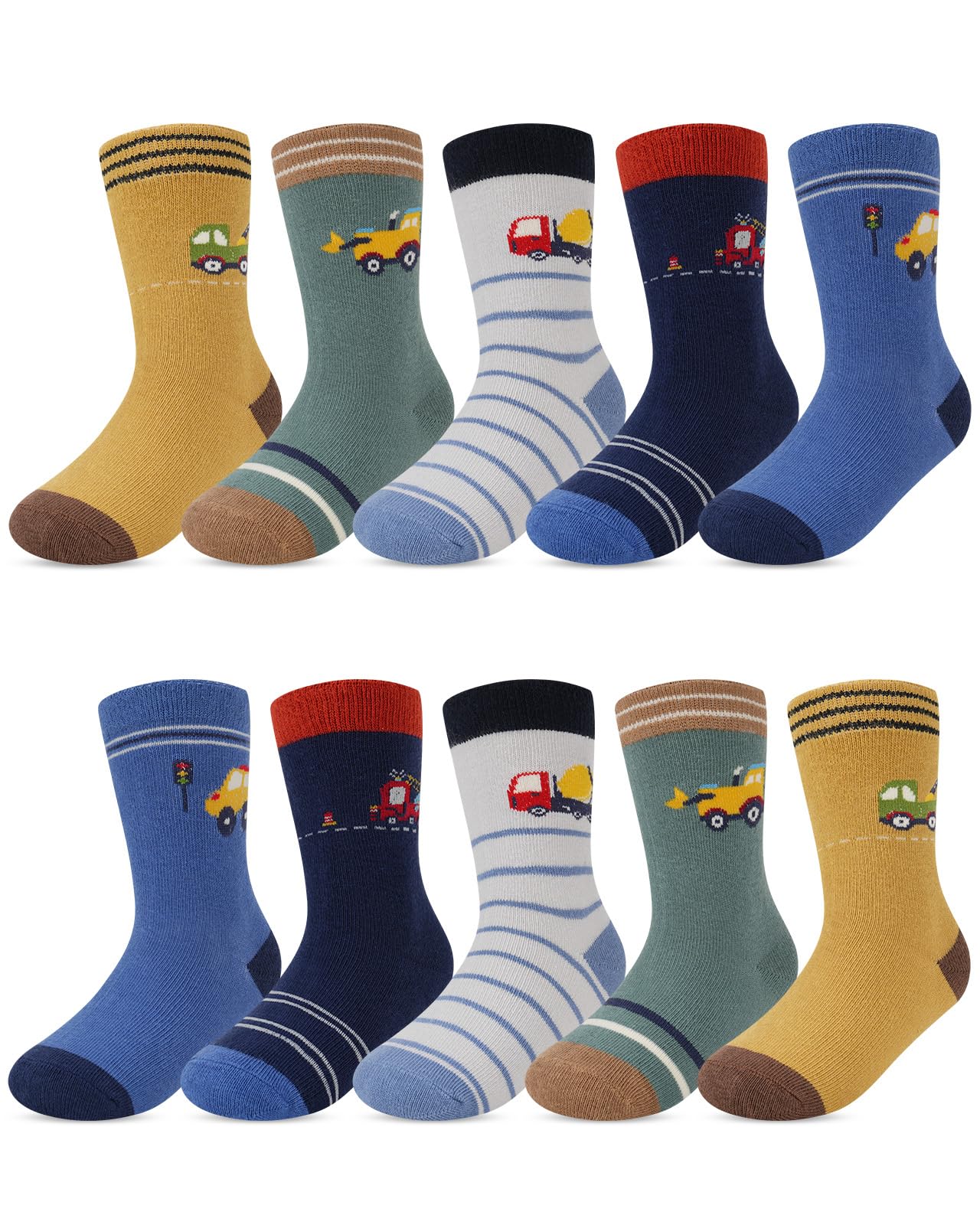 Kyopp 10/5 Paar Socken Kinder Mädchen und Jungen Funny Socken Lustig Animals Cotton Socken Crew Socks Winter/Sommer