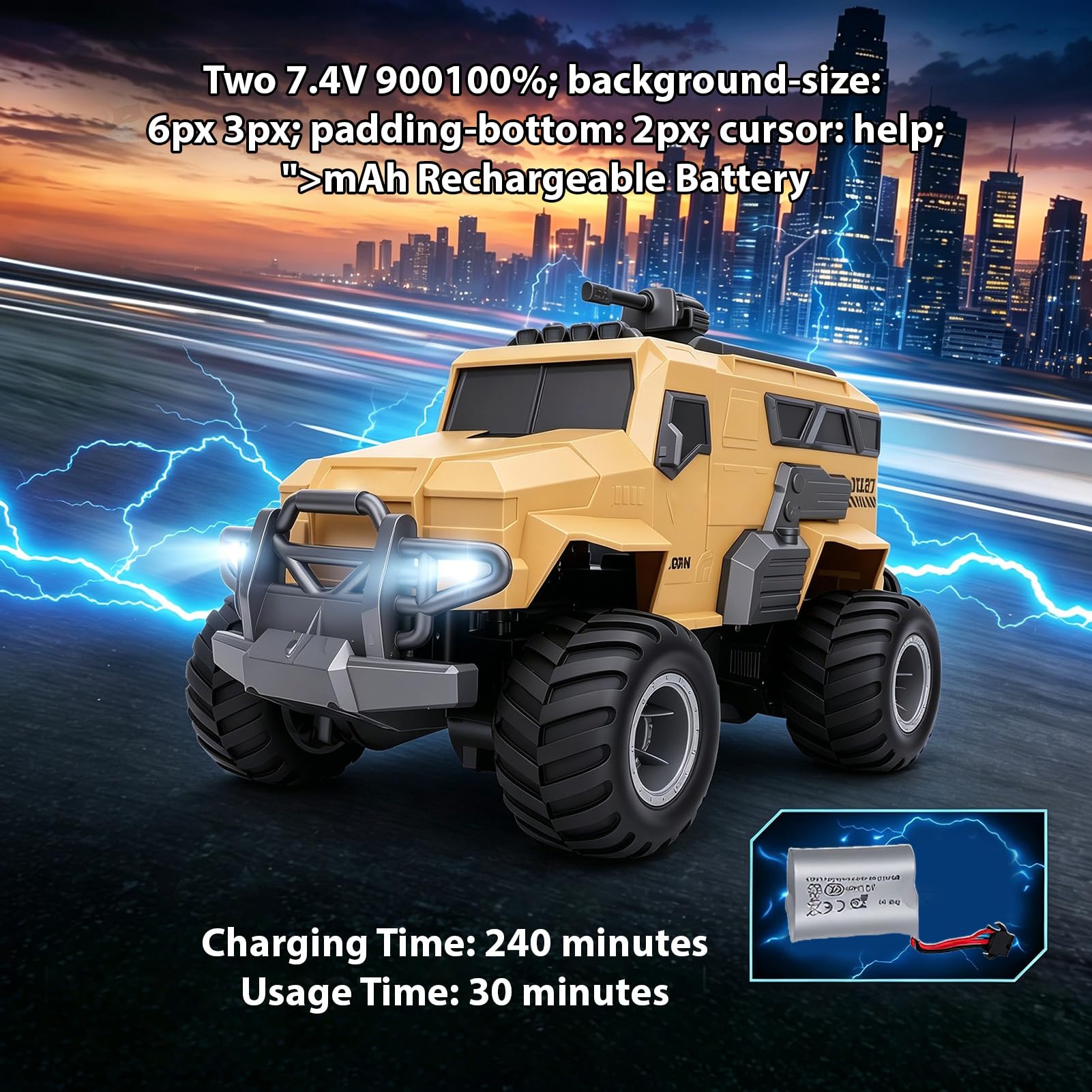 2,4 G RC Truck 4WD Fernbedienung Auto Wasserdichtes Geländefahrzeug Dual Mode Land und Wasser mit 360 Rotation 2 Wiederaufladbare Batterien 7,4 V 900 MAh für Outdoor-Rennen (Khaki)