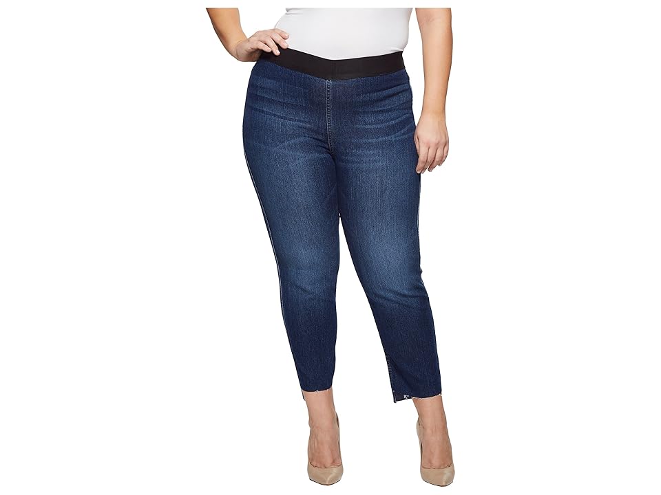 

Karen Kane Plus Plus Size Step Hem Jeggings (Denim) Women's Casual Pants