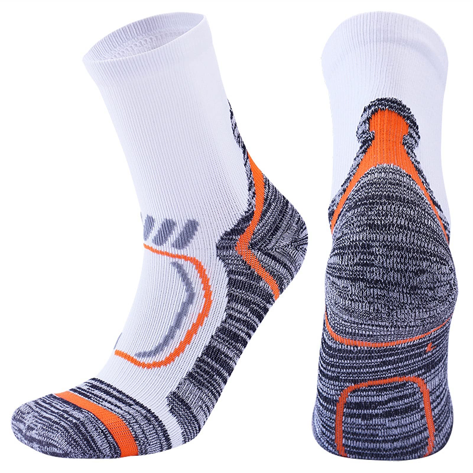 Calcetines Deportivos Hombres Elite Transpirable Cojín Grueso Fitness Baloncesto Montañismo Corriente Carril de Compresión Calcetines Ciclismo Calcetines
