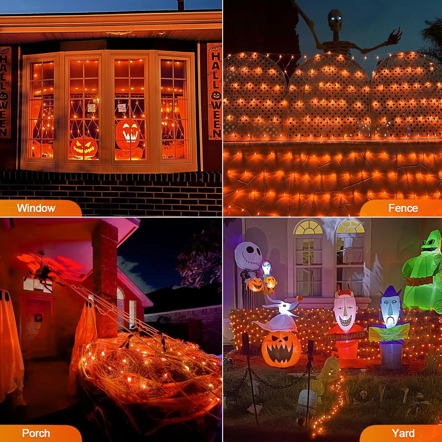 Remote control for JMEXSUSS net lights showing buttons for ON/OFF, Timer, 8 Modes, and Dimming