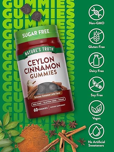 Miniatura 3 de Nature's Truth Ceylon - Gomitas de canela | 2000 mg | Sin azúcar | 60 unidades | Suplemento vegano, sin OMG y sin gluten