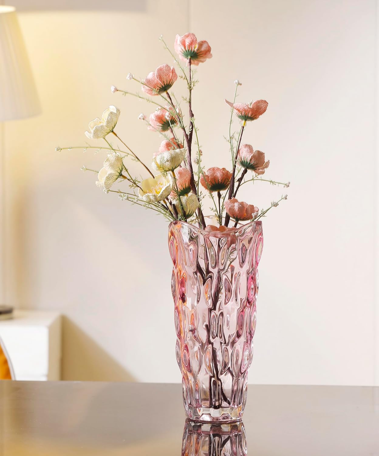 Large Pink Vase-11.8 inch Tall, Morden Vases for Tables Centerpieces, Christmas Thanksgiving Gifts. - Image 2