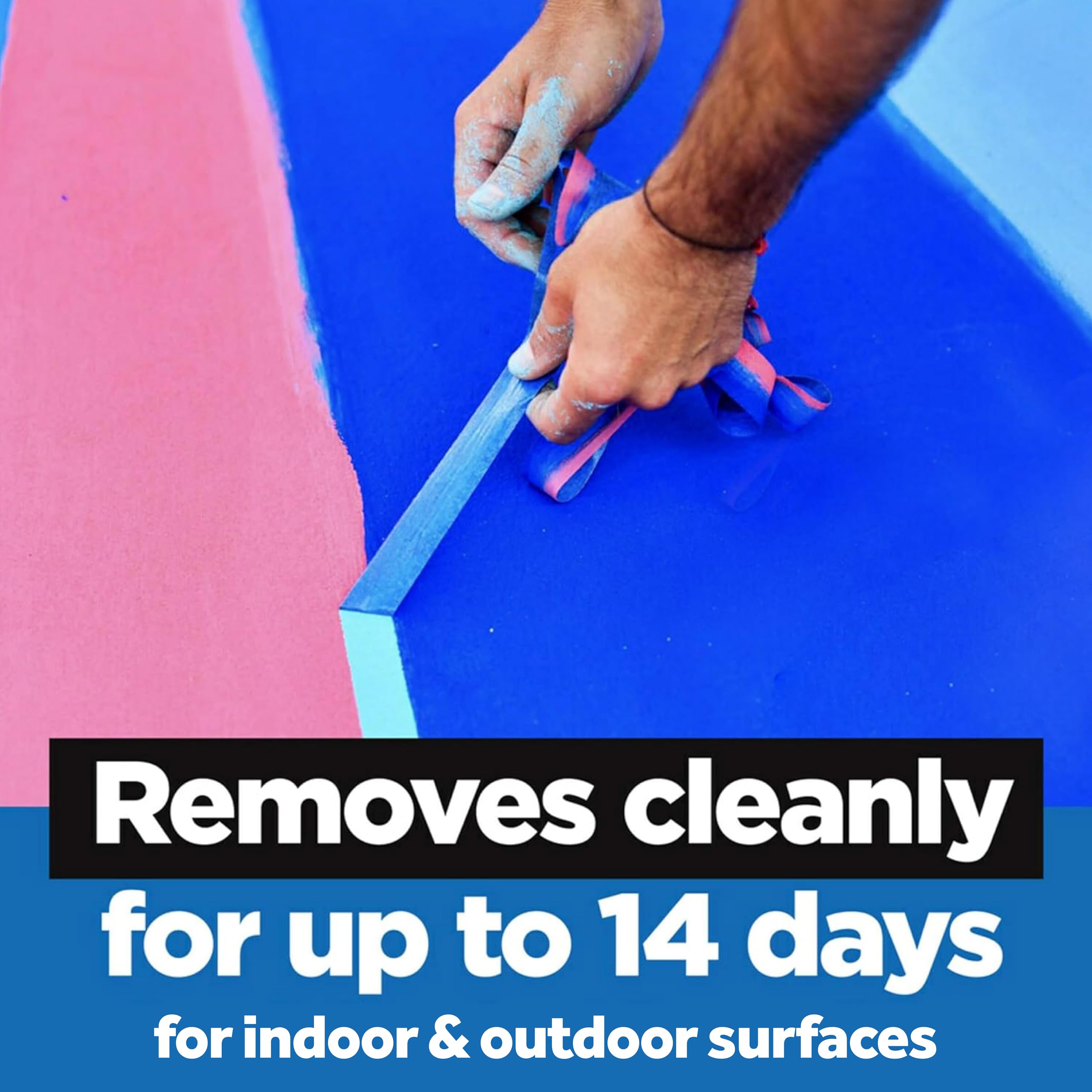 TapeCase 2090 Long-Mask Masking Tape - 2.83 X 180 Ft Blue Painter's Tape For Wall Preparation