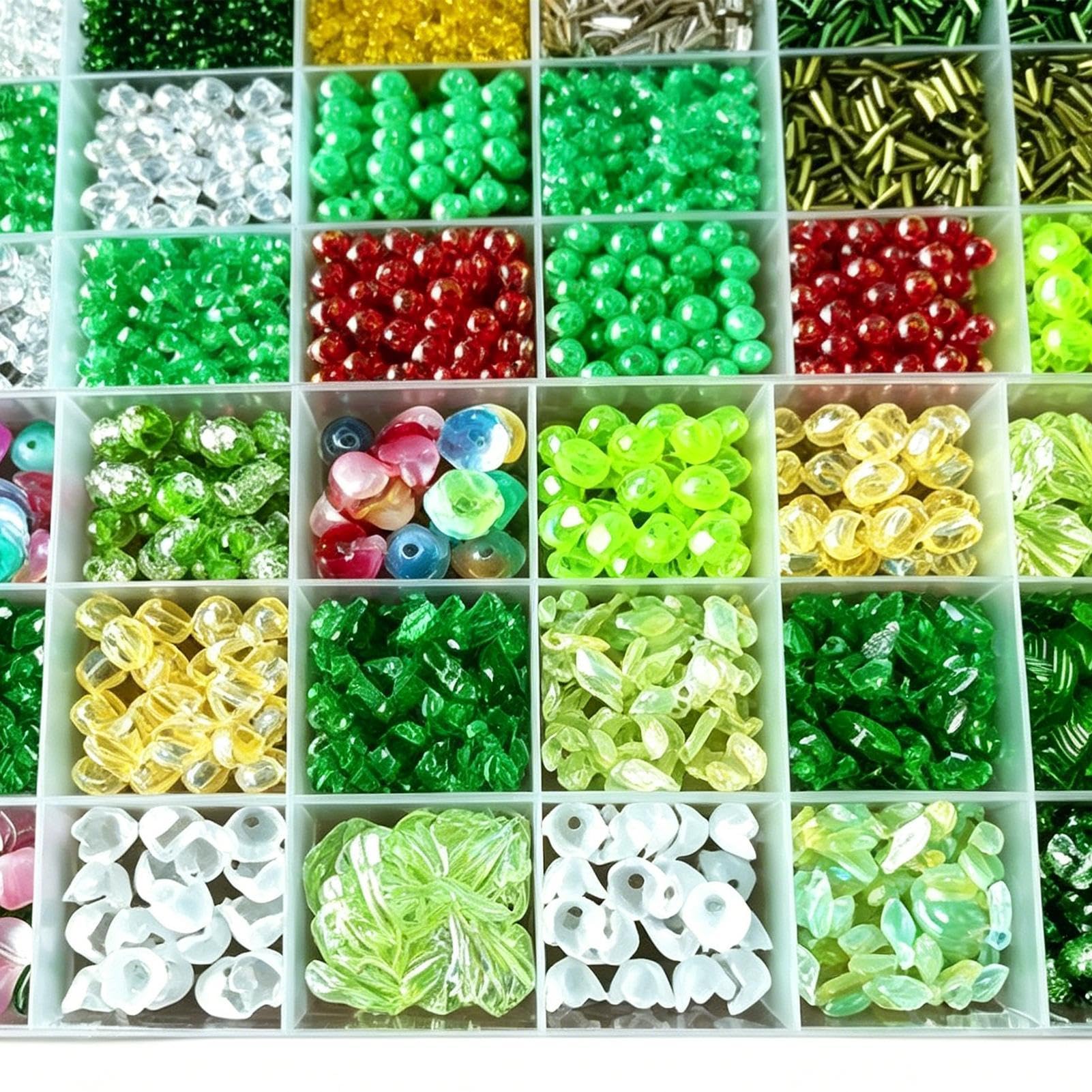 Kit De Cuentas Plantas Kits Manualidades Con Abalorios Para Macetas | Set Planta Con Cuentas Vidrio Verde Para Adultos Aficionados Entusiastas Manualidades Bisutería Hogar Oficina