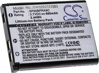 vhbw Replacement Battery compatible with Panasonic KX-TCA285, KX-TCA385, KX-UDT121, KX-UDT131 Wireless Landline Phone (660mAh, 3.7V, Li-Ion)