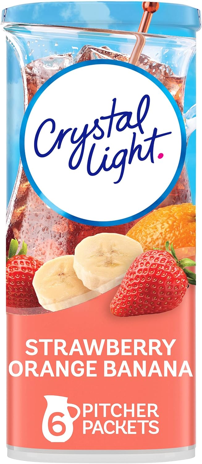 Amazon Crystal Light Pitcher Packs Drink Mix, Strawberry Orange