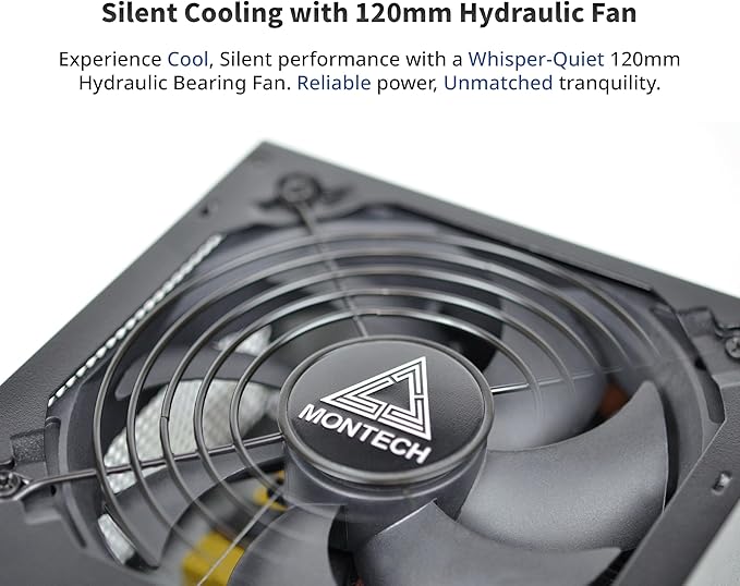 Fuente de Poder Montech APX 750W 80 Plus White ATX No Modular miniatura 4