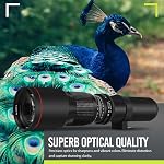High-Power 500mm/1000mm f/8 Manual Telephoto Lens for Canon Digital EOS Rebel T1i, T2i, T3, T3i, T4i, T5, T5i, T6i, T6s, SL1, EOS60D, EOS70D, 50D, 40D, 30D, EOS 5D, EOS1D, EOS5D III, EOS 5Ds, EOS 6D, EOS 7D, EOS 7D Mark II Digital SLR Cameras- WHITE