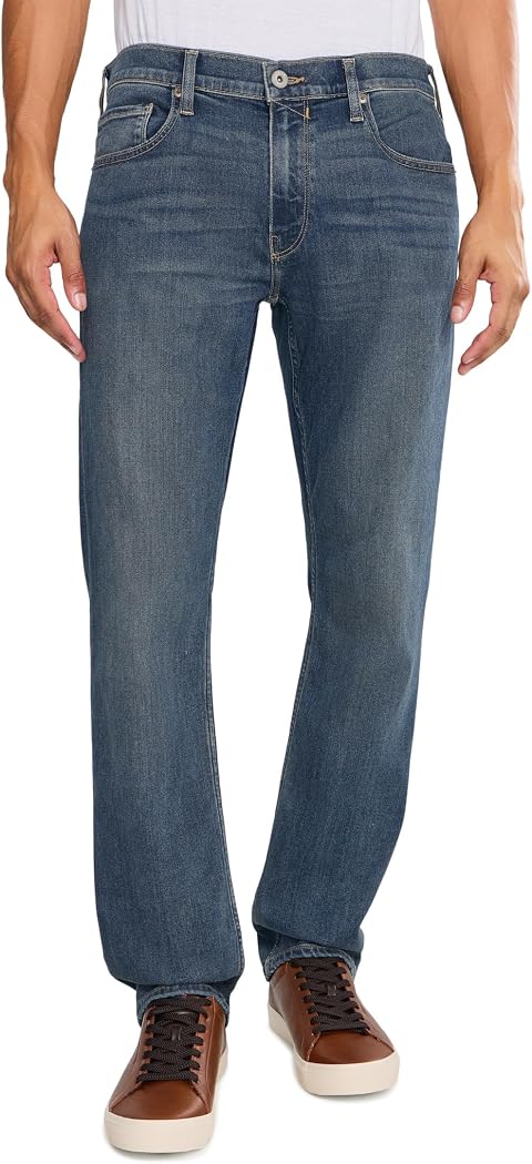 Мужские джинсы Paige Federal 32" Transcend Slim Straight Fit Jeans in Hartington, цвет: Синий