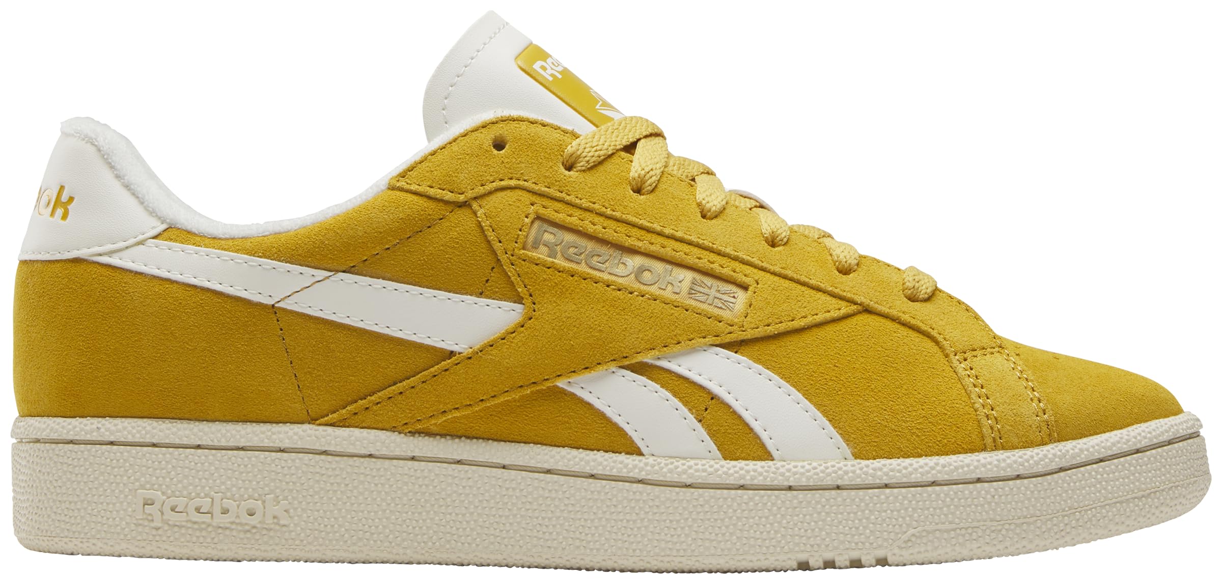 Reebok Unisex Club C Grounds UK Trainers, GRITGOLD/Paperwhite/Chalk, 40.5 EU, Gritgold Paperwhite Chalk, 8.5 UK