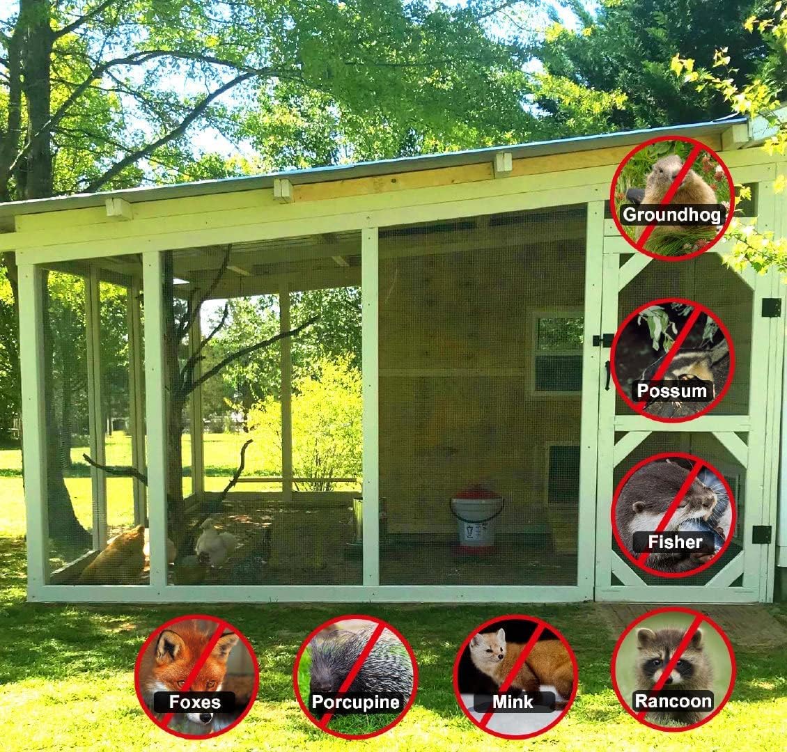 Rocicmhy Hardware Cloth 1/2 inch 48x100 ft & 48x50 ft 19Ga,Chicken Coop Wire,Hot Dipped Galvanized Wire Mesh Roll,Chicken Wire Fence Rolls,Welded Wire Fencing,Rabbit Wire Mesh for Chicken Wire Fencing - - 