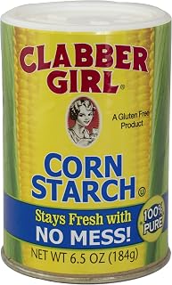 Clabber Girl Gluten-Free Corn Starch 6.5oz | Non-GMO Vegan Thickener for Creamy Sauces, Gravies & Soups