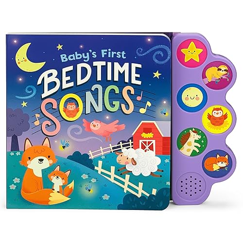 Baby's First Bedtime Songs (Interactive Children's Song Book with 6 Sing-Along Tunes)