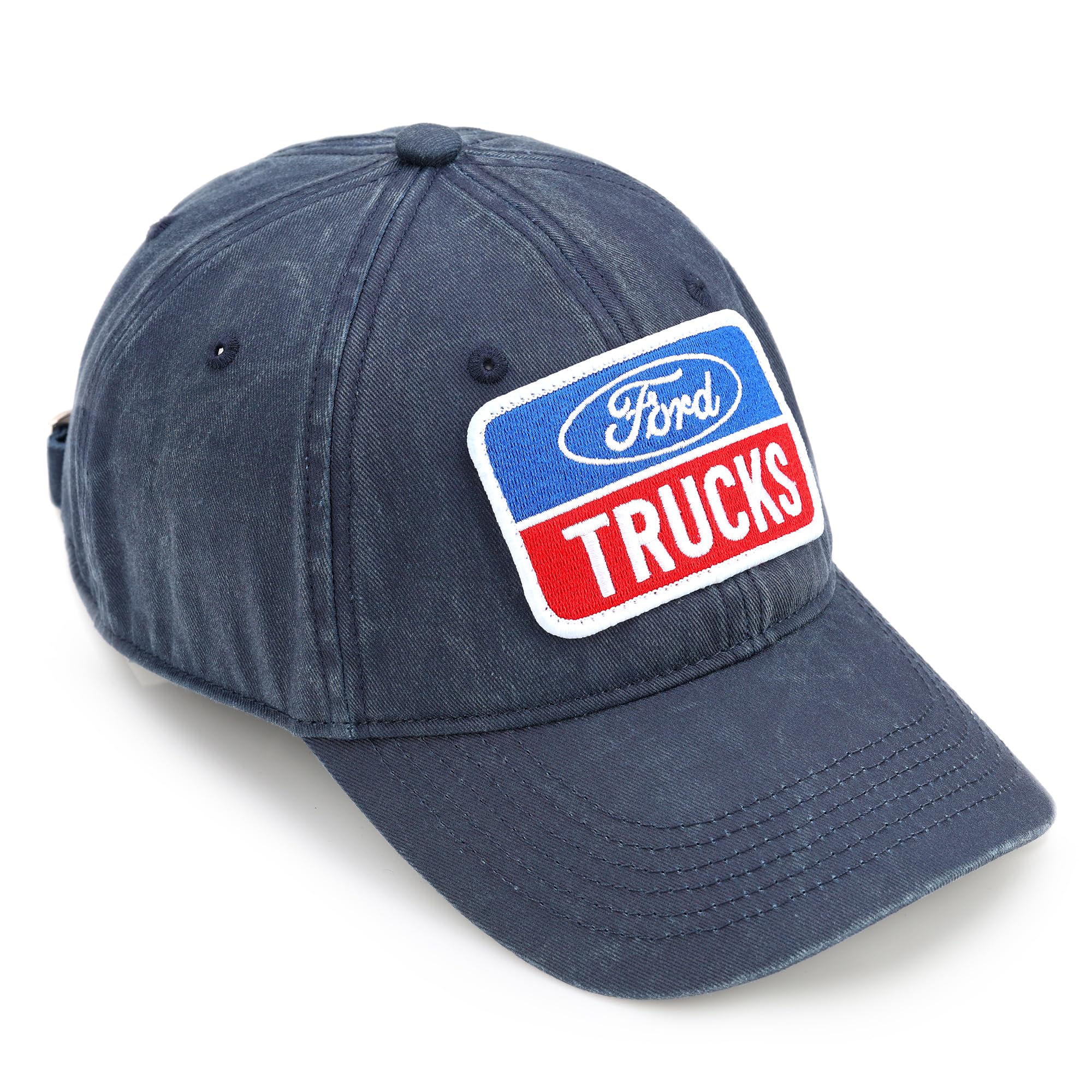 Casquette Trucker Ford - Logo Brodé, Dos En Maille, Réglable, Unisexe - Bleu, Taille Unique