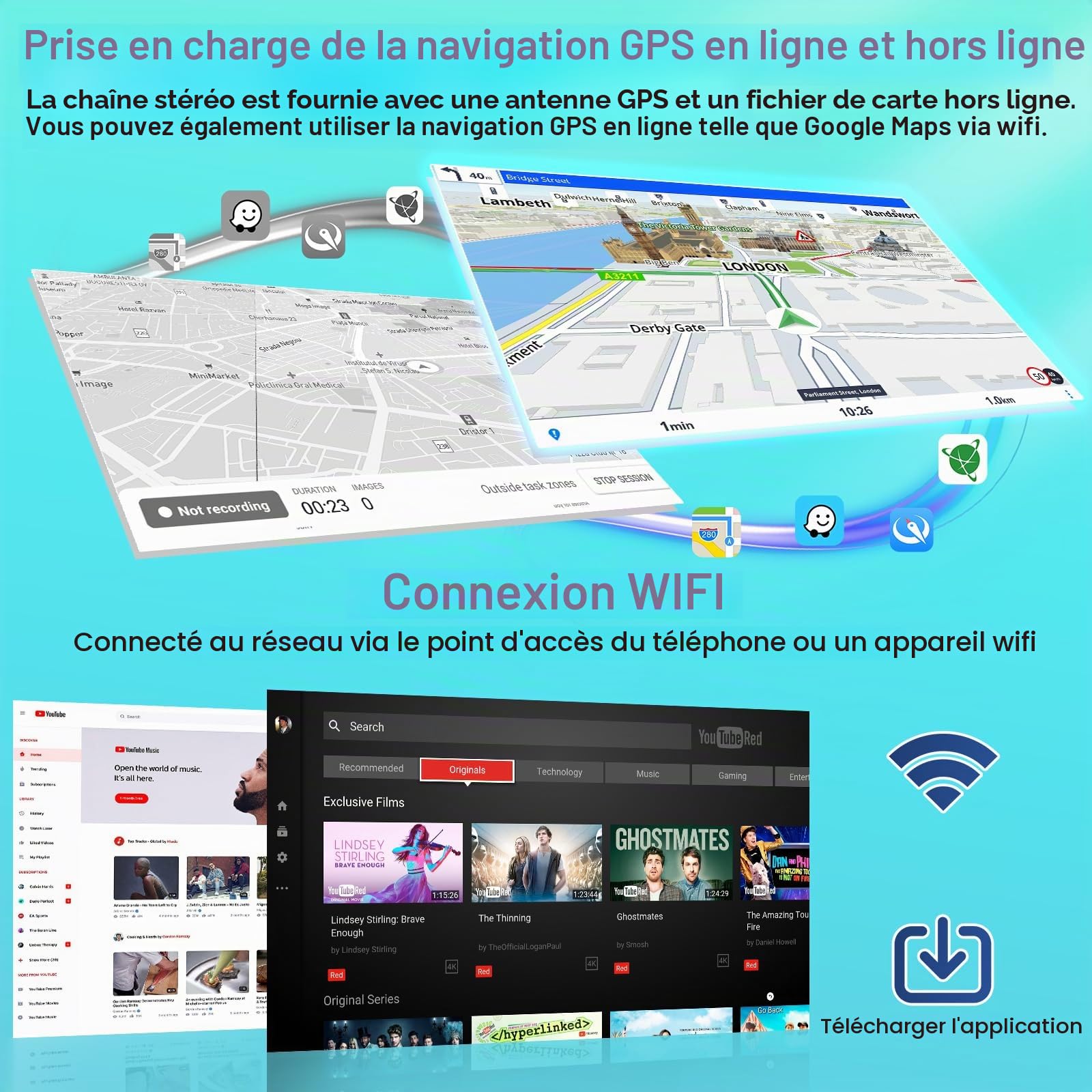 9" Écran Voiture Android Autoradio pour Toyota RAV4 2001-2006 2+64G | Android 15 Autoradio carplay/Android Auto sans fil Ecran Tactile 9" avec Bluetooth/WiFi/GPS/Caméra de Recul/FM/RDS/SWC/EQ