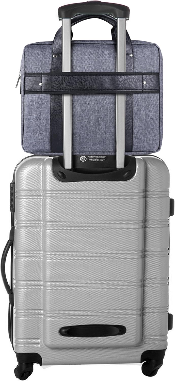 Black Grey Laptop Briefcase Bag 12-inch for Dell 3195 11.6" 5310 13", Chromebook 11 3189 3180 3000, XPS 13 9310 9305