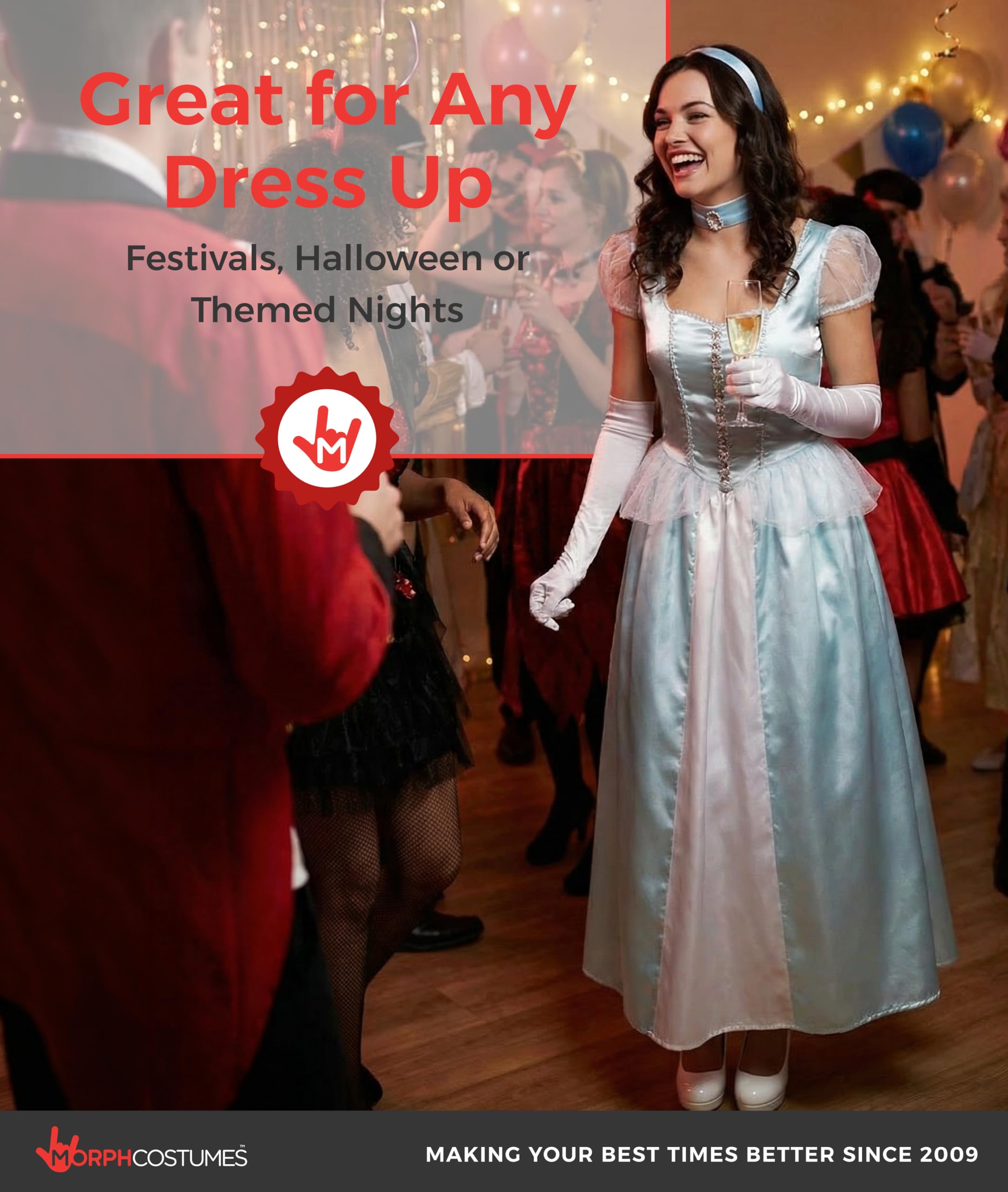 Fun Shack Costume Cenerentola Donna, Vestito Carnevale Cenerentola Donna, Abito Cenerentola Donna, Vestito Cenerentola Donna, Vestito Carnevale Donna Principessa
