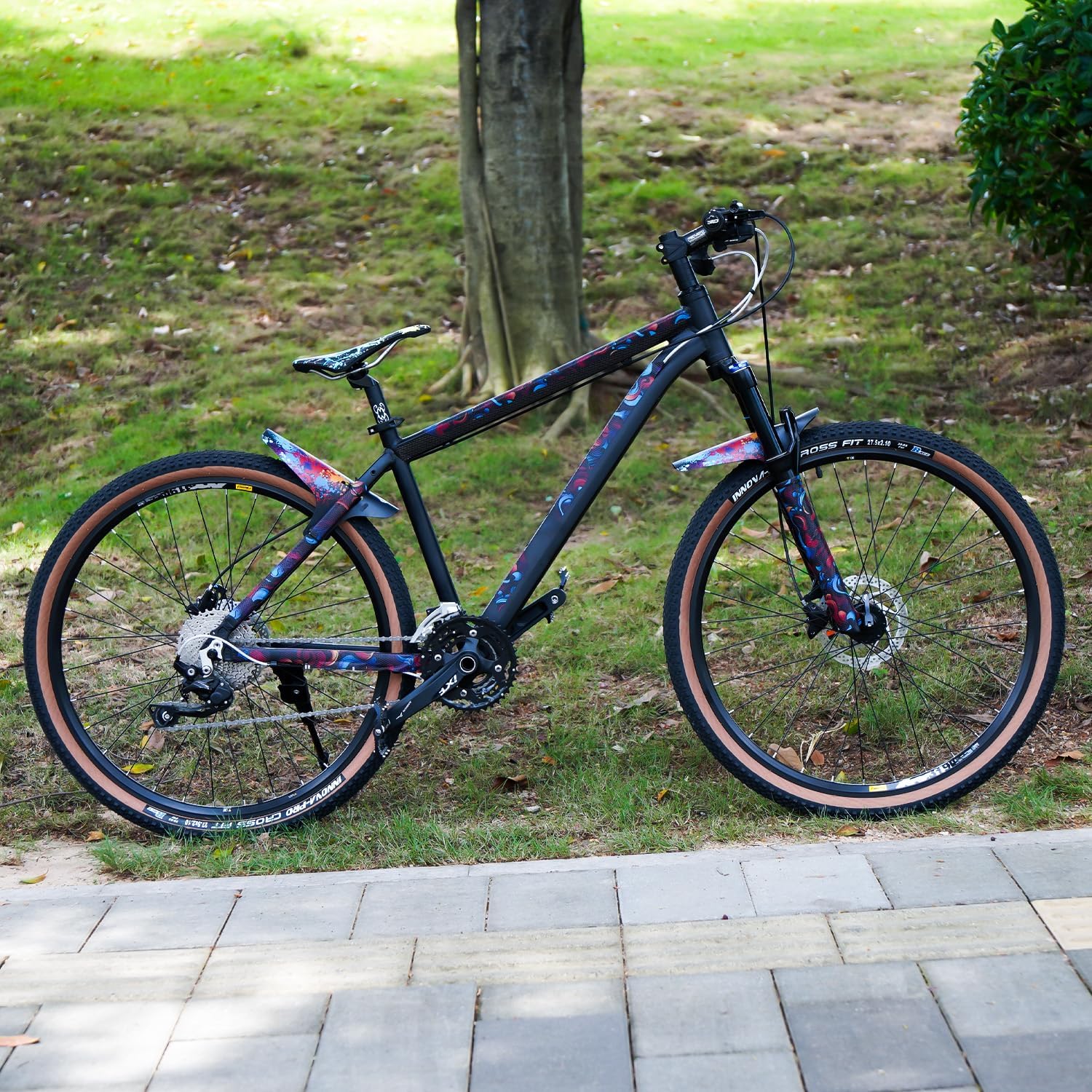 CNC Mountain Bike Fenders,MTB Mud Guard,2PCS Front and Rear Bike Mudguard Fits 26", 27.5", 29" Plus Size and Fat Bikes.