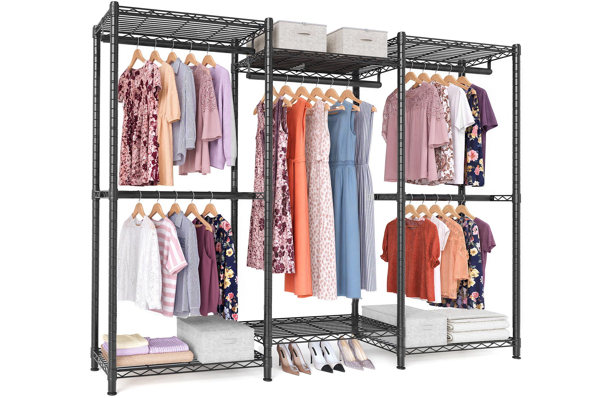 SONGMICS Heavy-Duty Clothes Rack