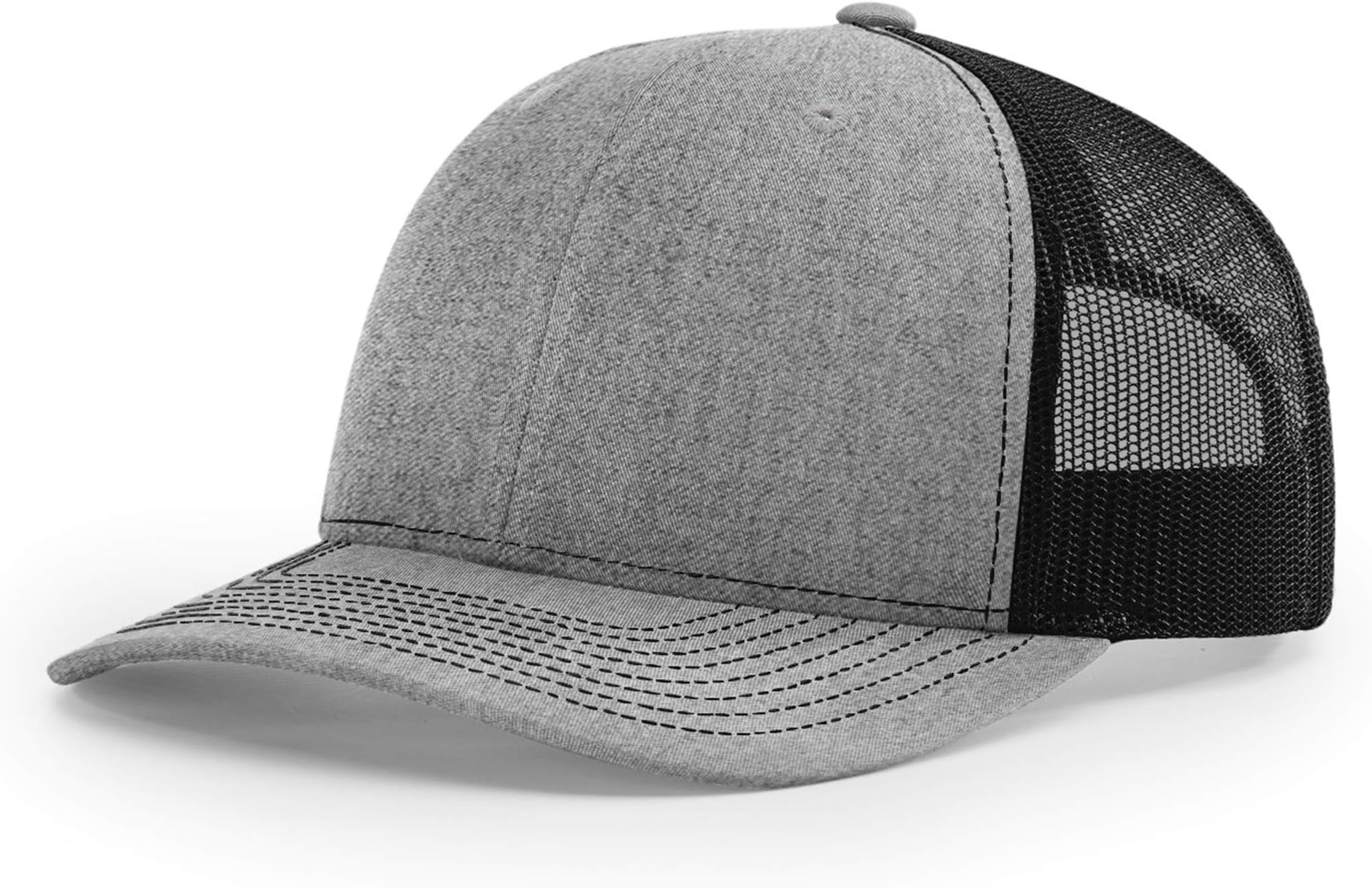 Richardson 112P Patterned Snapback Trucker Hat - Custom Leather Patch Hat | No Minimals | Volume Tiered Pricing
