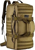 Vista 7 de Protector Plus Mochila táctica de viaje 60L militar Molle bolsa de lona (cubierta de lluvia y parche incluidos)