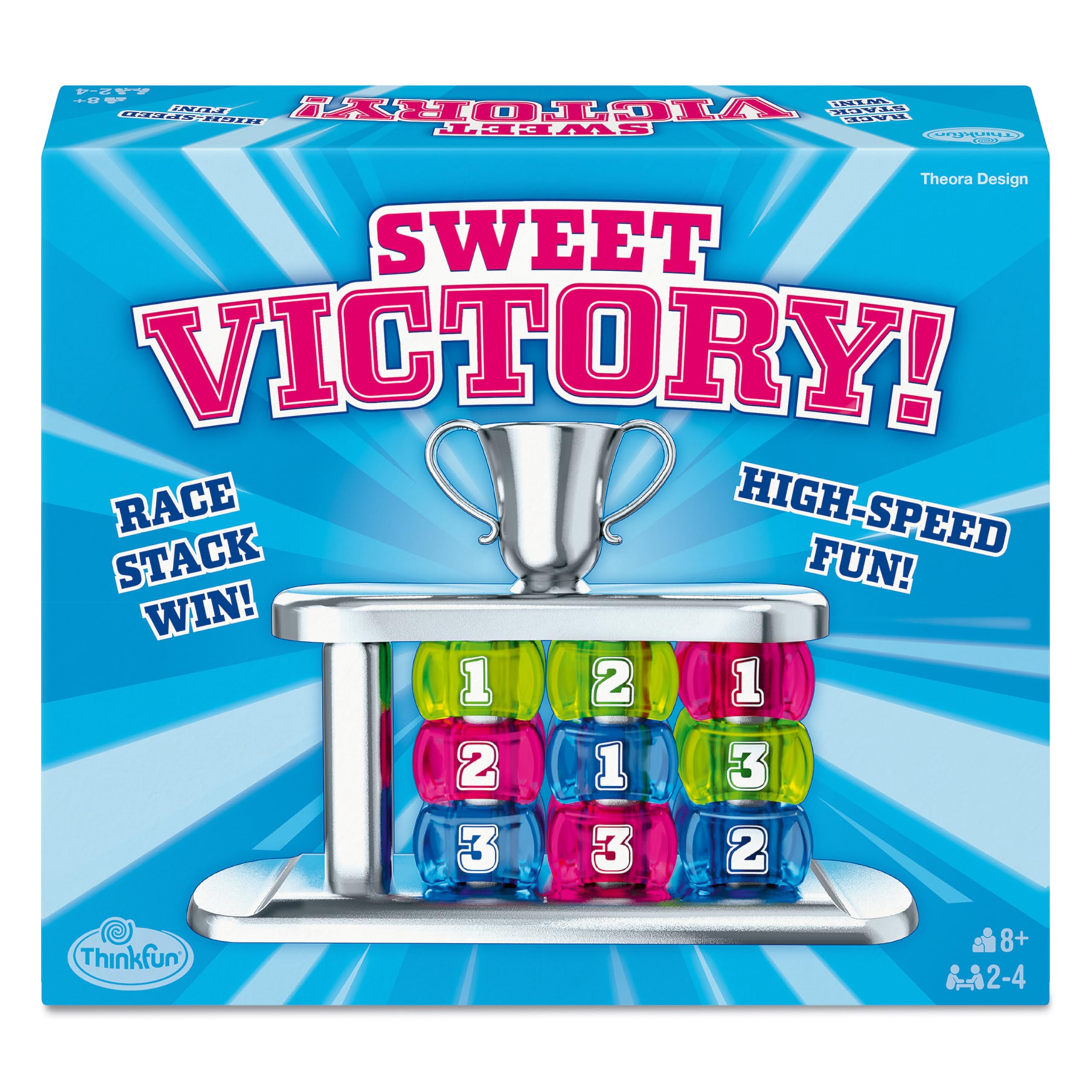 ThinkFun Sweet Victory l The Race to Finish Speed Party Game l per 2-4 giocatori 8+