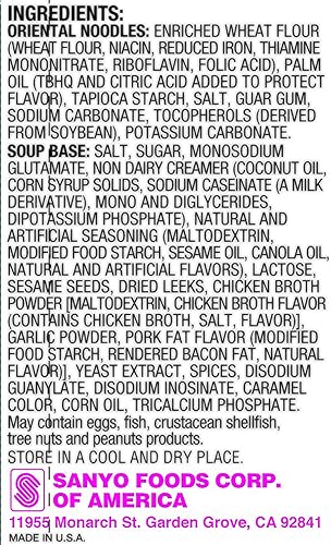 Miniatura 3 de Sapporo Ichiban Ramen Tonkotsu con sabor artificial, 18.5 onzas, 30 paquetes de fideos (5 x 6).