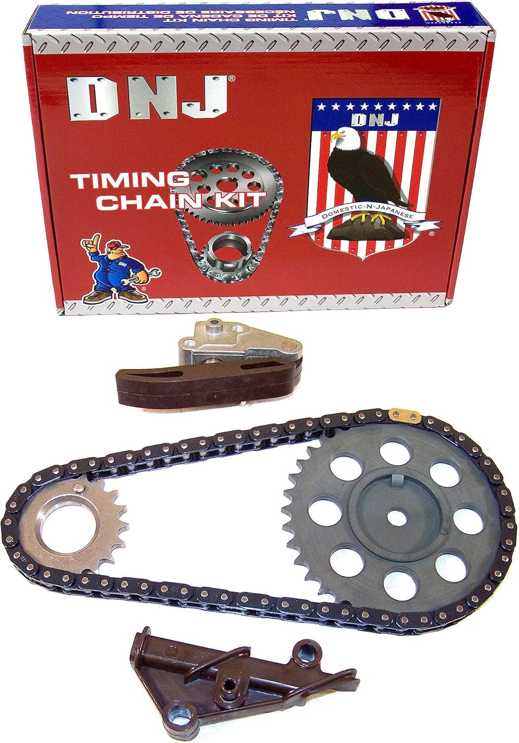 DNJ TK422 Timing Chain Kit for 1990-1996 Ford, Mazda Aerostar, B4000, Explorer 4.0L V6 12V OHV 245cid