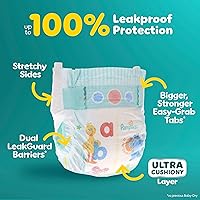 Vista 3 de Pampers Pañales - Baby Dry - Tamaño 4, 92 unidades, pañal desechable absorbente para bebés (el embalaje puede variar)