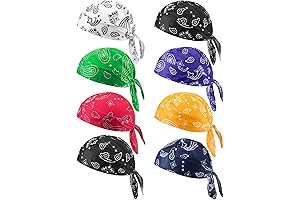 Foaincore 8 Pack Bandana Caps: Ultimate Headwear Solution for Men