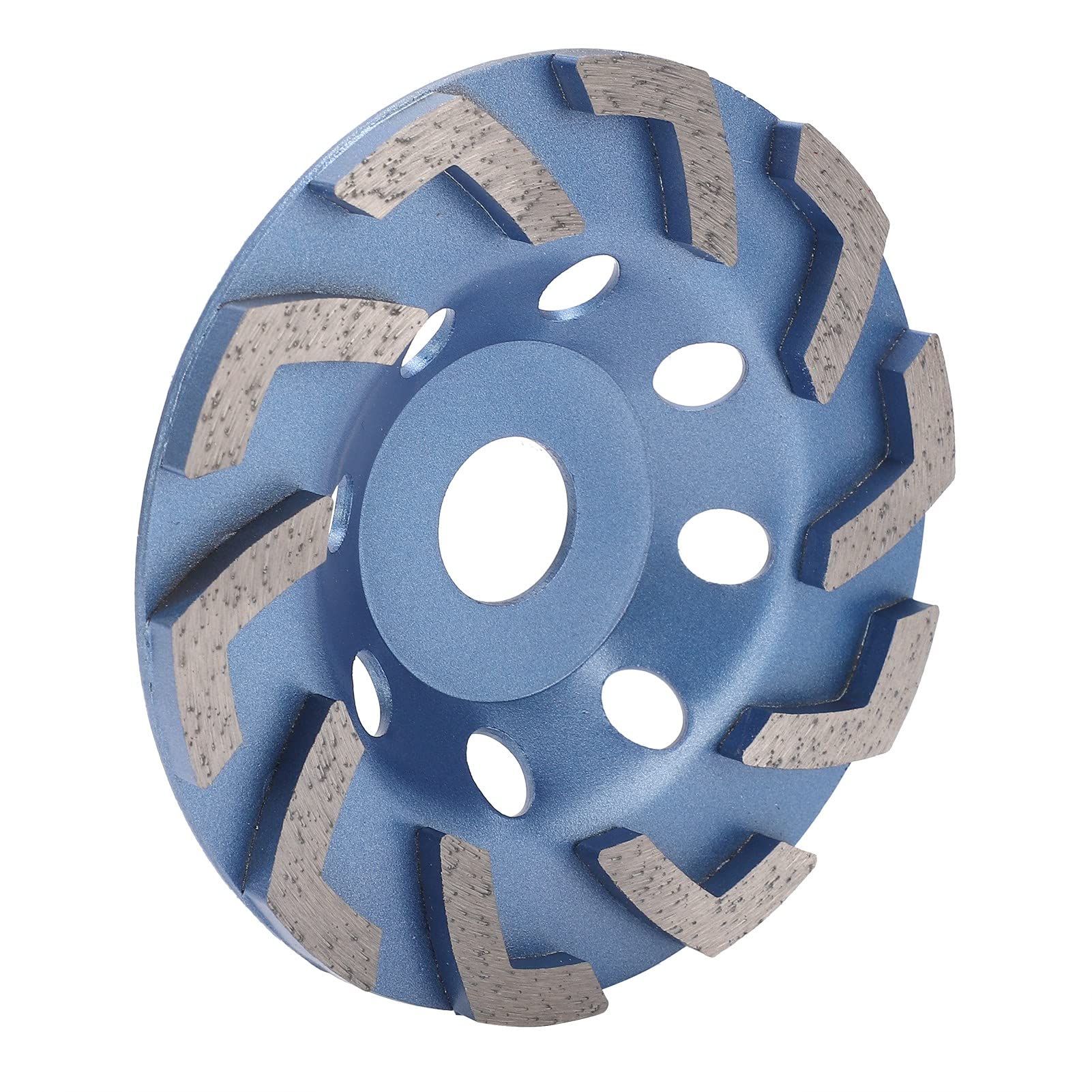 Cocoarm Diamant-Schleifscheibenbecher, Diamant-Schleifbecher, 125 Mm, 10 Zähne, Diamantmaterial, 22,5 Mm Aufnahme, Zum Schleifen von Beton, Stein, Zement, Lackierten Böden mit Winkelschleifern