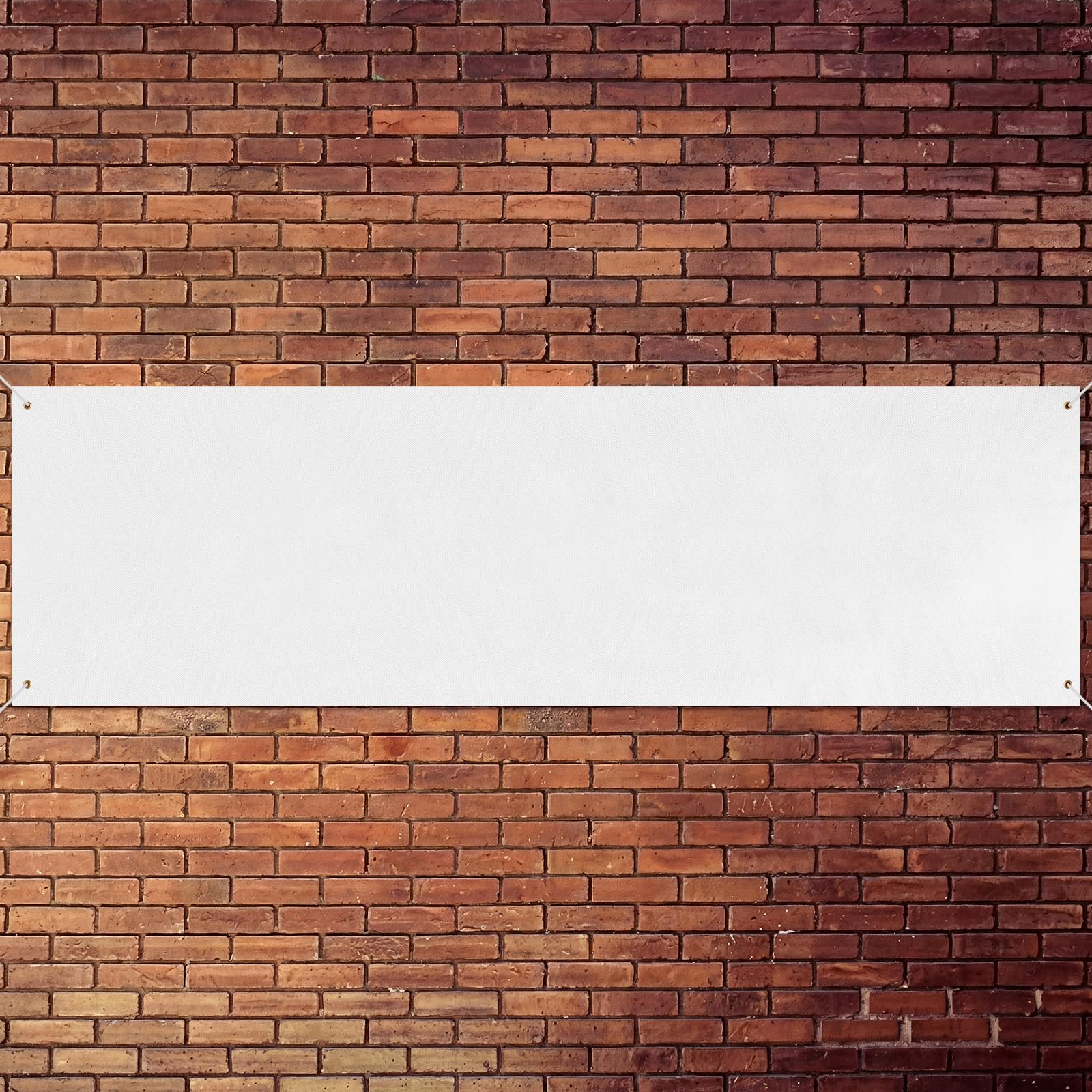 Zonon Blank Banner to Decorate Polyester Oxford Cloth,White,3 X 10 Feet