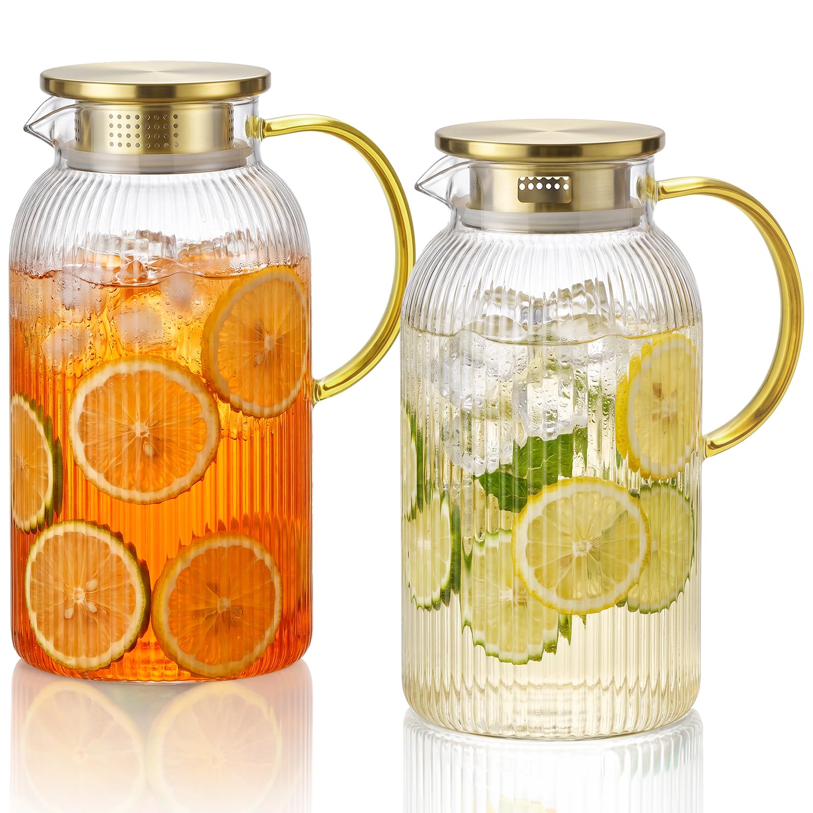 Photo 1 of OneDream 68 oz Glass Pitcher with Lid