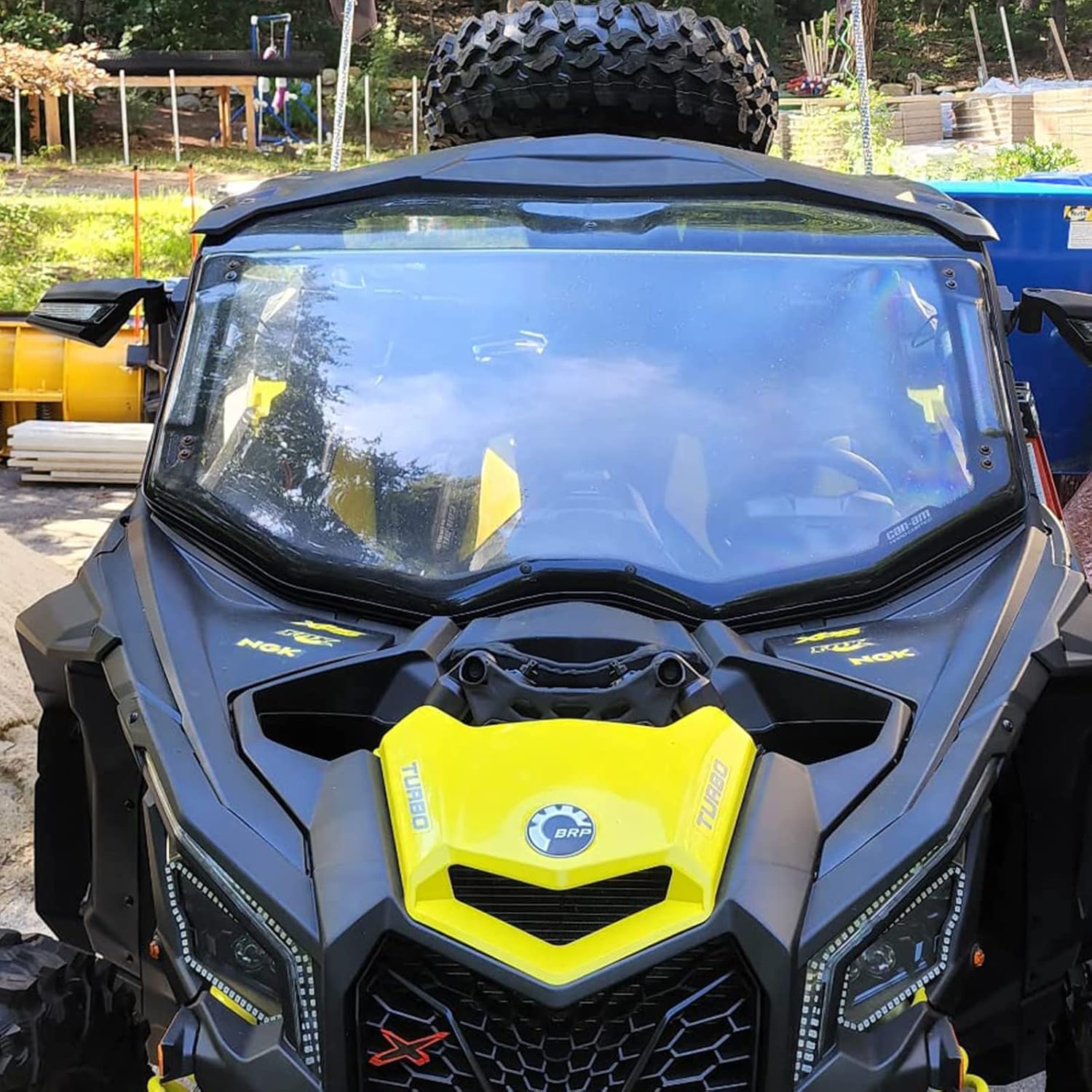 Chelhead Maverick X3 Spare Tire Carrier Holder Compatible with Can Am Maverick X3 All Models 2017 2018 2019 2020 2021 2022 2023