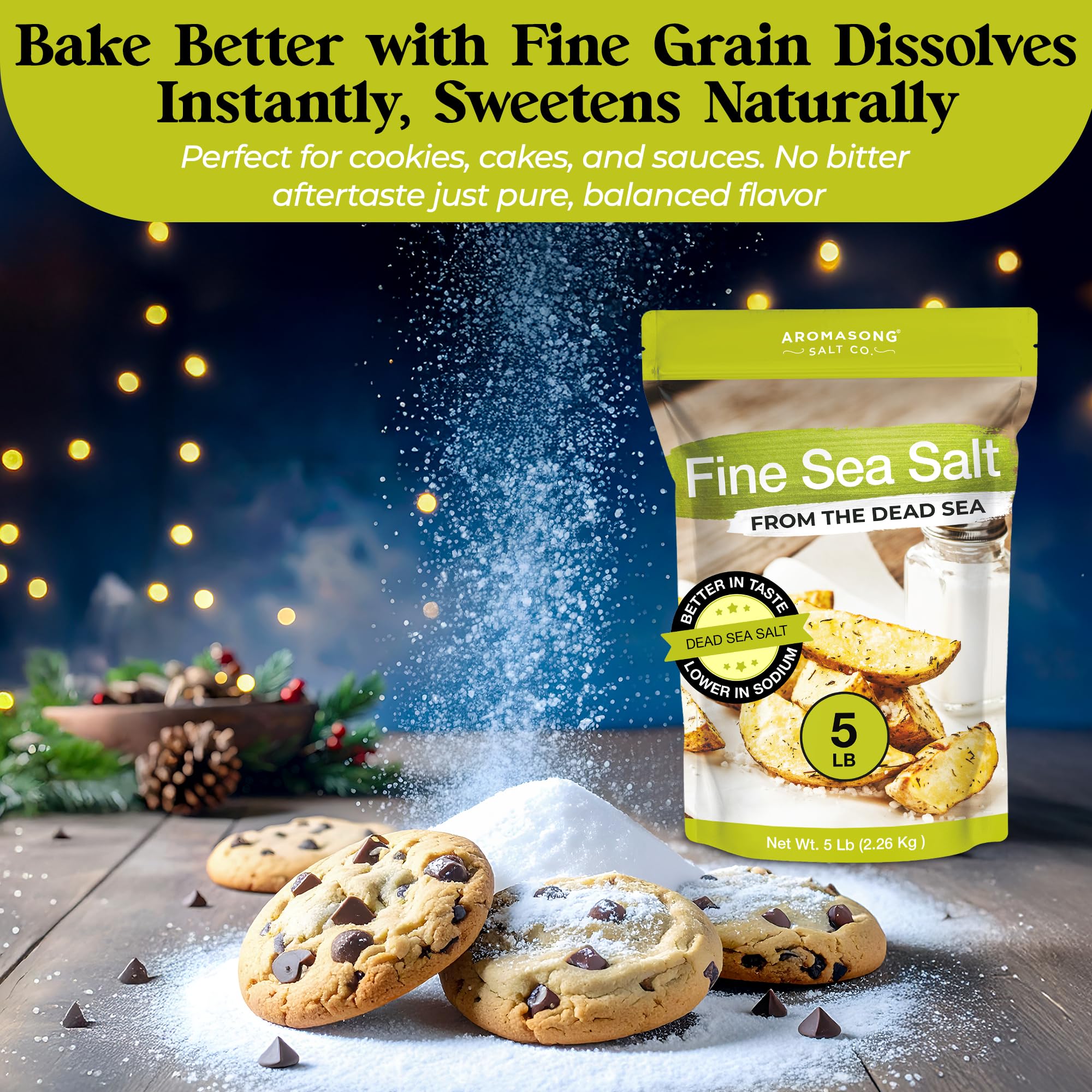 Bulk Cooking Salt Snapklik.com : Fine Sea Salt - 100% Pure & Natural Dead Sea Table Salt ...