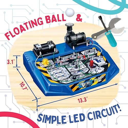Miniatura 6 de Playz Kit avanzado de placa de circuito electrónico con placa de circuito electrónico Playz STEM Kits para niños