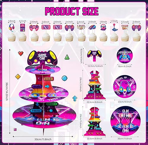 Miniatura 9 de Soporte para cupcakes de casino de 3 niveles para 24 cupcakes, dados de póquer, cartón, postre, torre para decoración de fiesta nocturna de Las