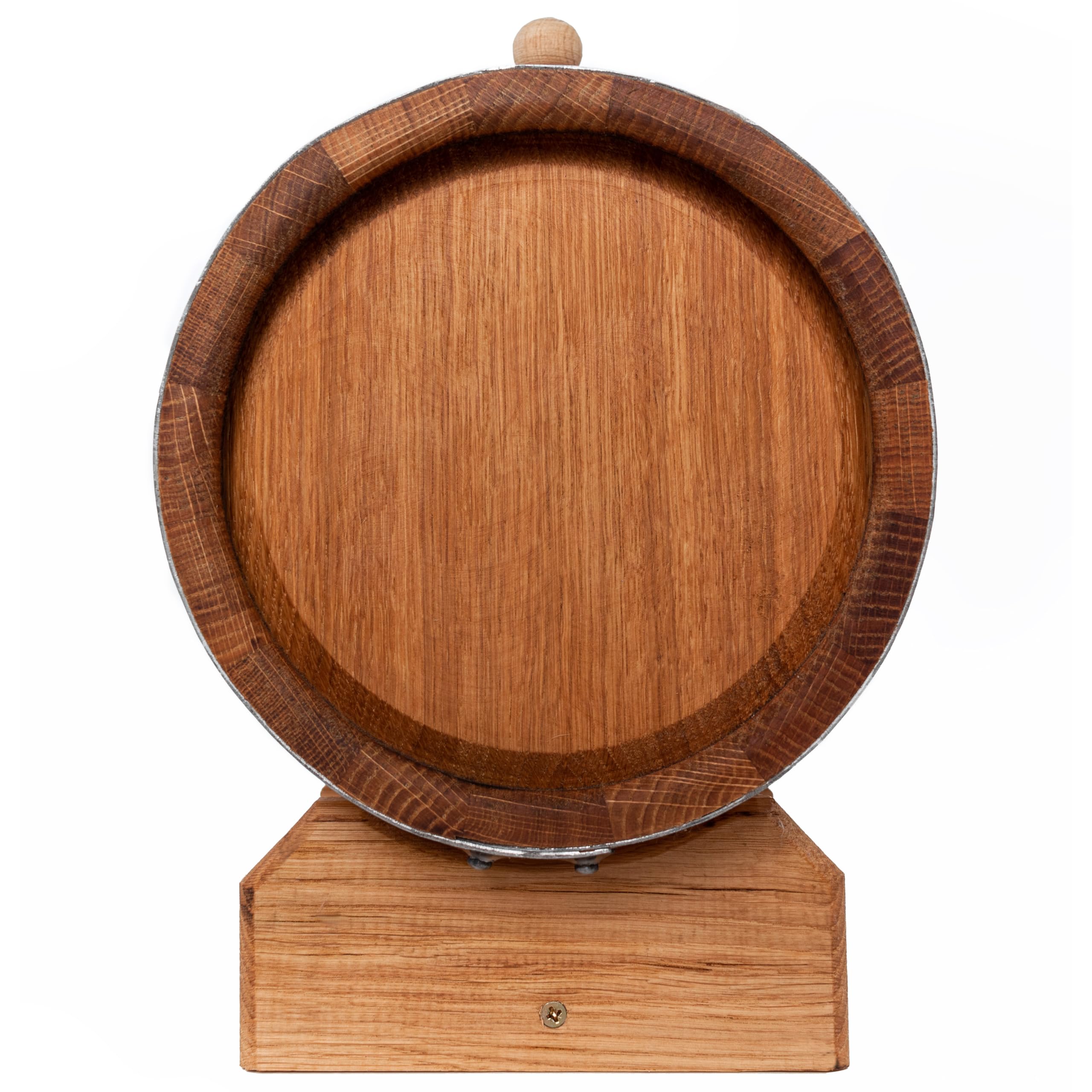 Barril Madera 50L - Barril Pequeño de Roble para Alcohol - Barrica de Vino - Mini Bar con Dispensador de Whisky - Barril Vino 50 litros - Ideal para Degustaciones o como Regalo