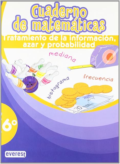Portada de Cuaderno de Matemáticas Tratamiento Informacion Azar y P